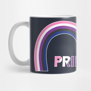 Genderfluid rainbow pride Mug